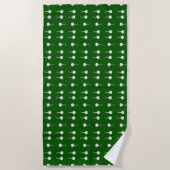Serviette De Plage Bals de golf en motif vert (Devant)