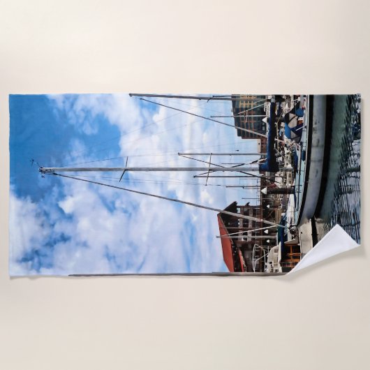 Serviette De Plage Baltimore MD - Marina près de Fells Point (Devant)