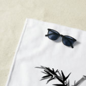 Serviette De Plage Bambou (En situation)