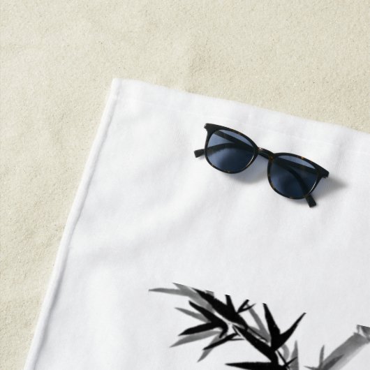 Serviette De Plage Bambou (En situation)