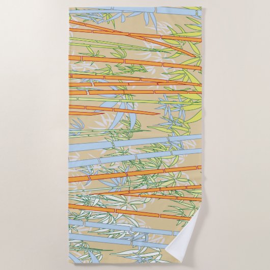 Serviette De Plage Bambou 2 (Devant)