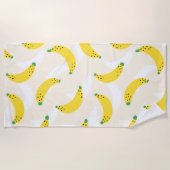 Serviette De Plage Banane Pop Jaune Crème (Devant)