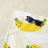 Serviette De Plage Banane Pop Jaune Crème (En situation)