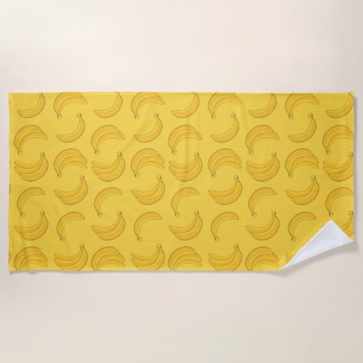 Serviette De Plage Banane tropicale (Devant)