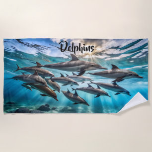 Serviette De Plage Bancs de dauphins