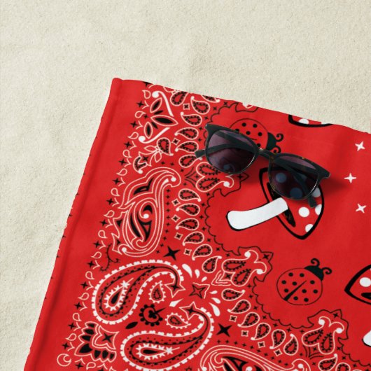 Serviette De Plage Bandana (En situation)