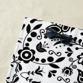 Serviette De Plage Bandanna Scandinave Mignonne Noir Et Blanc (En situation)