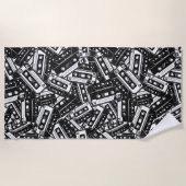 Serviette De Plage Bande Cassette Rétro (Devant)
