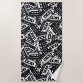 Serviette De Plage Bande Cassette Rétro (Devant)
