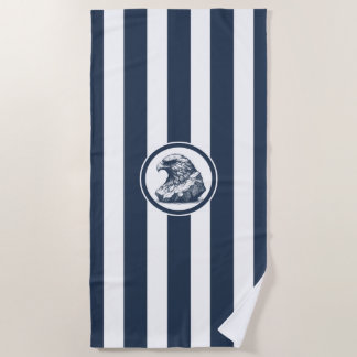 Serviette De Plage Bande d'artefacts d'oiseaux de la marine