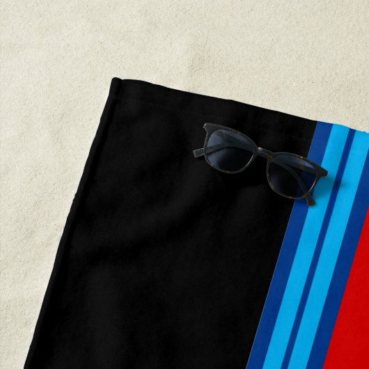 Serviette De Plage Bande de course classique (En situation)