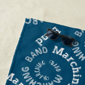 Serviette De Plage Bande de marquage spirale (En situation)