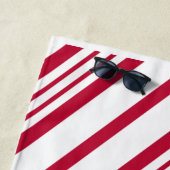 Serviette De Plage Bande de sucre de canne de Noël (En situation)