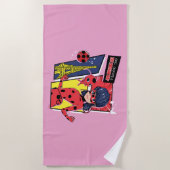 Serviette De Plage Bande dessinée Miraculaire Ladybug Parisienne (Devant)