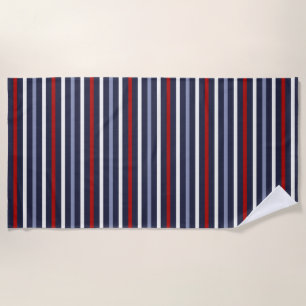Serviette De Plage Bande Nautique