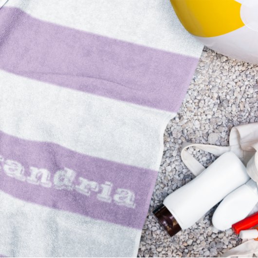 Serviette De Plage Bande pourpre