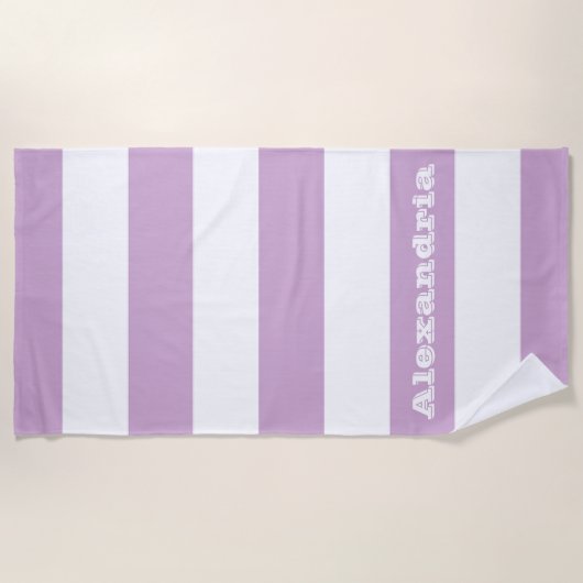 Serviette De Plage Bande pourpre (Devant)