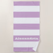 Serviette De Plage Bande pourpre (Devant)