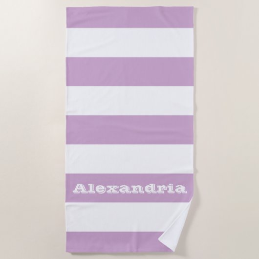 Serviette De Plage Bande pourpre (Devant)