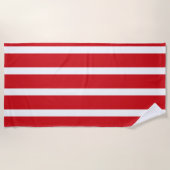 Serviette De Plage Bande rouge (Devant)