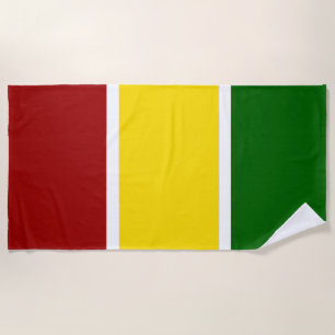 Serviette De Plage Bandes de couleurs de reggae