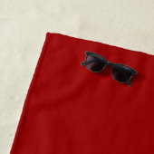 Serviette De Plage Bandes de couleurs de reggae (En situation)