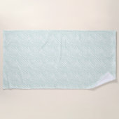 Serviette De Plage Bandes d'impression Zebra Mint (Devant)