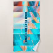 Serviette De Plage Bandes du coucher du soleil (Devant)