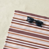 Serviette De Plage Bandes neutres (En situation)