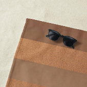 Serviette De Plage Bandes noires d'or (En situation)