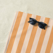 Serviette De Plage Bandes orange (En situation)