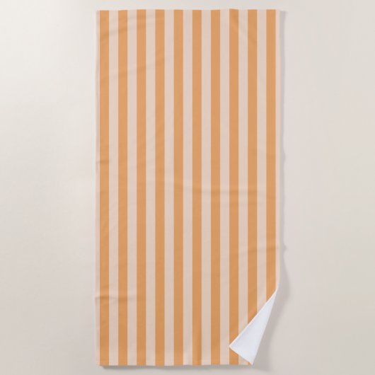 Serviette De Plage Bandes orange (Devant)