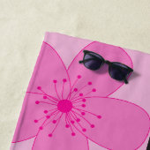 Serviette De Plage Bannières de fleurs de cerisier (En situation)
