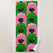 Serviette de plage Bantu Knots (Devant)