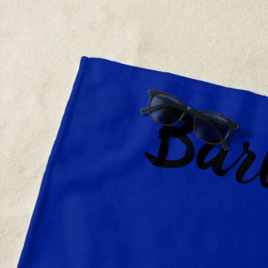 Serviette De Plage Barbados Trident blue Beach Towel (En situation)