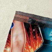 Serviette De Plage Barbenheimer Retro Fusion de l'âge atomique (En situation)