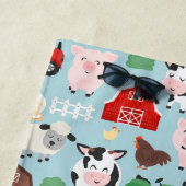 Serviette De Plage Barnyard Motif Farm Animal mignonne Enfants (En situation)
