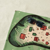 Serviette De Plage Bas de Noël (En situation)