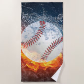 Serviette De Plage Baseball (Devant)