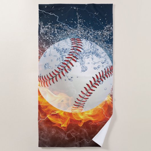 Serviette De Plage Baseball (Devant)
