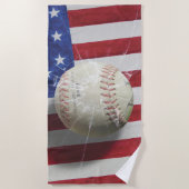 Serviette De Plage Baseball (Devant)