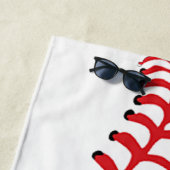 Serviette De Plage Baseball Stitching Design Beach Towel (En situation)