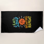 Serviette De Plage Basket-ball (Devant)