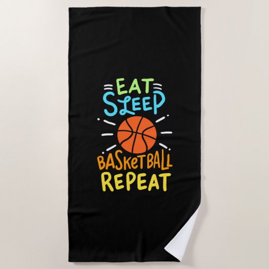 Serviette De Plage Basket-ball (Devant)