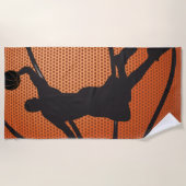 Serviette De Plage Basket-ball (Devant)
