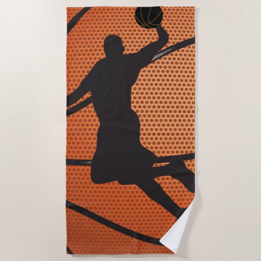 Serviette De Plage Basket-ball (Devant)