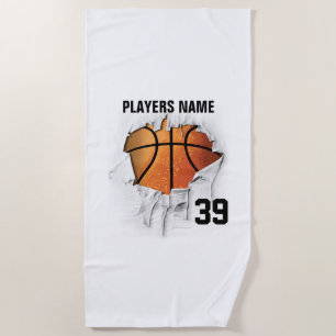 Serviette De Plage Basket-ball déchiré