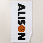 Serviette De Plage Basket d'Alison (Devant)