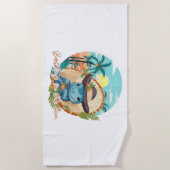 Serviette De Plage Basking Marine Iguana (Devant)