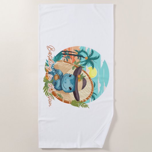 Serviette De Plage Basking Marine Iguana (Devant)